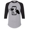 Unisex Three-Quarter Raglan Sleeve Baseball Jersey T-Shirt Thumbnail