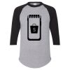 Unisex Three-Quarter Raglan Sleeve Baseball Jersey T-Shirt Thumbnail