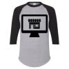Unisex Three-Quarter Raglan Sleeve Baseball Jersey T-Shirt Thumbnail