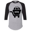 Unisex Three-Quarter Raglan Sleeve Baseball Jersey T-Shirt Thumbnail