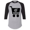 Unisex Three-Quarter Raglan Sleeve Baseball Jersey T-Shirt Thumbnail