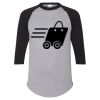 Unisex Three-Quarter Raglan Sleeve Baseball Jersey T-Shirt Thumbnail