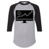 Unisex Three-Quarter Raglan Sleeve Baseball Jersey T-Shirt Thumbnail