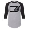 Unisex Three-Quarter Raglan Sleeve Baseball Jersey T-Shirt Thumbnail