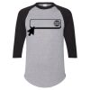 Unisex Three-Quarter Raglan Sleeve Baseball Jersey T-Shirt Thumbnail
