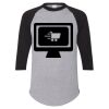 Unisex Three-Quarter Raglan Sleeve Baseball Jersey T-Shirt Thumbnail