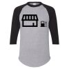 Unisex Three-Quarter Raglan Sleeve Baseball Jersey T-Shirt Thumbnail