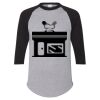 Unisex Three-Quarter Raglan Sleeve Baseball Jersey T-Shirt Thumbnail