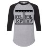 Unisex Three-Quarter Raglan Sleeve Baseball Jersey T-Shirt Thumbnail