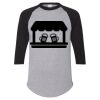 Unisex Three-Quarter Raglan Sleeve Baseball Jersey T-Shirt Thumbnail