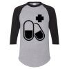 Unisex Three-Quarter Raglan Sleeve Baseball Jersey T-Shirt Thumbnail