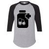 Unisex Three-Quarter Raglan Sleeve Baseball Jersey T-Shirt Thumbnail