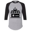 Unisex Three-Quarter Raglan Sleeve Baseball Jersey T-Shirt Thumbnail