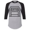 Unisex Three-Quarter Raglan Sleeve Baseball Jersey T-Shirt Thumbnail