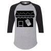 Unisex Three-Quarter Raglan Sleeve Baseball Jersey T-Shirt Thumbnail