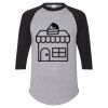 Unisex Three-Quarter Raglan Sleeve Baseball Jersey T-Shirt Thumbnail