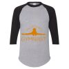 Unisex Three-Quarter Raglan Sleeve Baseball Jersey T-Shirt Thumbnail