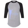 Unisex Three-Quarter Raglan Sleeve Baseball Jersey T-Shirt Thumbnail