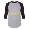 Unisex Three-Quarter Raglan Sleeve Baseball Jersey T-Shirt Thumbnail