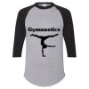 Unisex Three-Quarter Raglan Sleeve Baseball Jersey T-Shirt Thumbnail