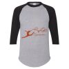 Unisex Three-Quarter Raglan Sleeve Baseball Jersey T-Shirt Thumbnail