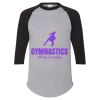 Unisex Three-Quarter Raglan Sleeve Baseball Jersey T-Shirt Thumbnail