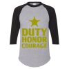 Unisex Three-Quarter Raglan Sleeve Baseball Jersey T-Shirt Thumbnail