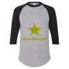 Unisex Three-Quarter Raglan Sleeve Baseball Jersey T-Shirt Thumbnail