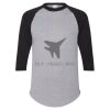 Unisex Three-Quarter Raglan Sleeve Baseball Jersey T-Shirt Thumbnail
