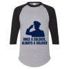 Unisex Three-Quarter Raglan Sleeve Baseball Jersey T-Shirt Thumbnail