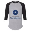 Unisex Three-Quarter Raglan Sleeve Baseball Jersey T-Shirt Thumbnail