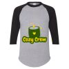 Unisex Three-Quarter Raglan Sleeve Baseball Jersey T-Shirt Thumbnail
