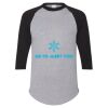 Unisex Three-Quarter Raglan Sleeve Baseball Jersey T-Shirt Thumbnail