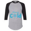 Unisex Three-Quarter Raglan Sleeve Baseball Jersey T-Shirt Thumbnail