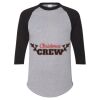Unisex Three-Quarter Raglan Sleeve Baseball Jersey T-Shirt Thumbnail