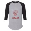 Unisex Three-Quarter Raglan Sleeve Baseball Jersey T-Shirt Thumbnail