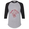 Unisex Three-Quarter Raglan Sleeve Baseball Jersey T-Shirt Thumbnail