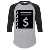 Unisex Three-Quarter Raglan Sleeve Baseball Jersey T-Shirt Thumbnail