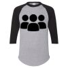 Unisex Three-Quarter Raglan Sleeve Baseball Jersey T-Shirt Thumbnail