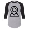 Unisex Three-Quarter Raglan Sleeve Baseball Jersey T-Shirt Thumbnail