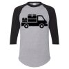 Unisex Three-Quarter Raglan Sleeve Baseball Jersey T-Shirt Thumbnail