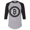 Unisex Three-Quarter Raglan Sleeve Baseball Jersey T-Shirt Thumbnail