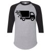 Unisex Three-Quarter Raglan Sleeve Baseball Jersey T-Shirt Thumbnail