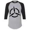 Unisex Three-Quarter Raglan Sleeve Baseball Jersey T-Shirt Thumbnail