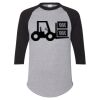 Unisex Three-Quarter Raglan Sleeve Baseball Jersey T-Shirt Thumbnail