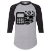 Unisex Three-Quarter Raglan Sleeve Baseball Jersey T-Shirt Thumbnail