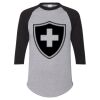 Unisex Three-Quarter Raglan Sleeve Baseball Jersey T-Shirt Thumbnail