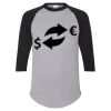 Unisex Three-Quarter Raglan Sleeve Baseball Jersey T-Shirt Thumbnail