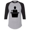 Unisex Three-Quarter Raglan Sleeve Baseball Jersey T-Shirt Thumbnail