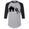 Unisex Three-Quarter Raglan Sleeve Baseball Jersey T-Shirt Thumbnail